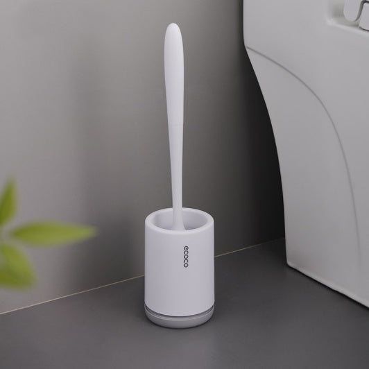 Toilet Brush No Dead Angle Household Toilet Silicone Rack Wall-mounted