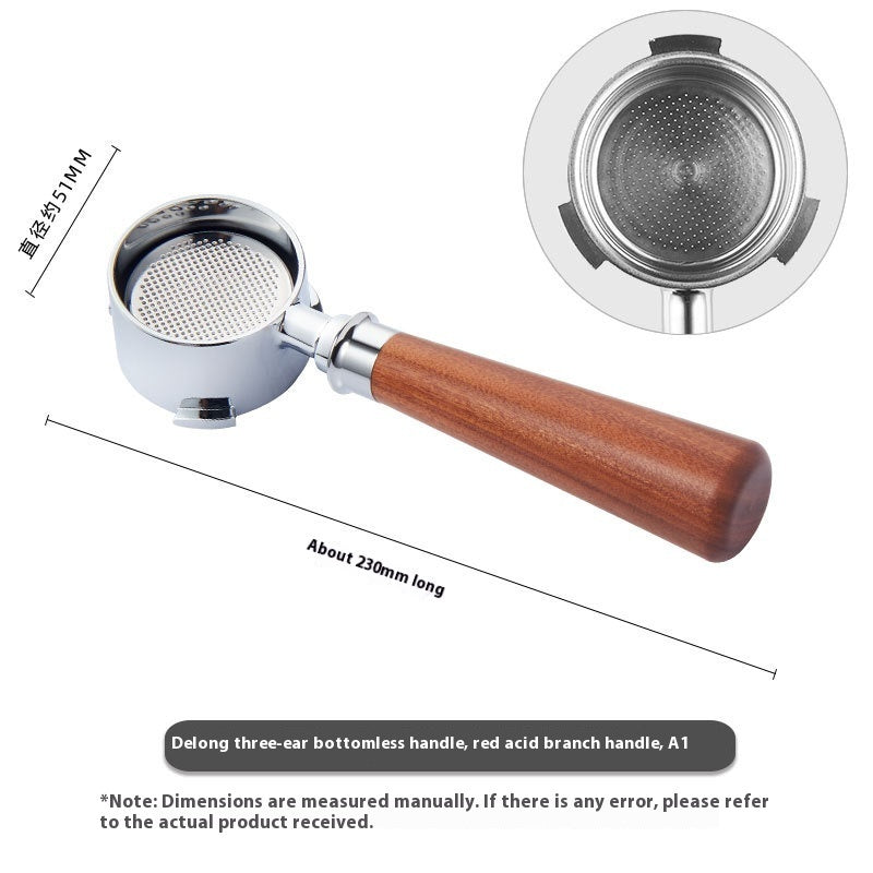 51mm Coffee Machine Handle Modified Solid Wood Handle