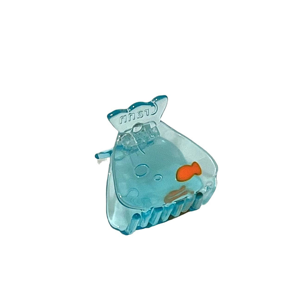 Goldfish Barrettes Ocean Blue Translucent Small Jaw Clip Summer