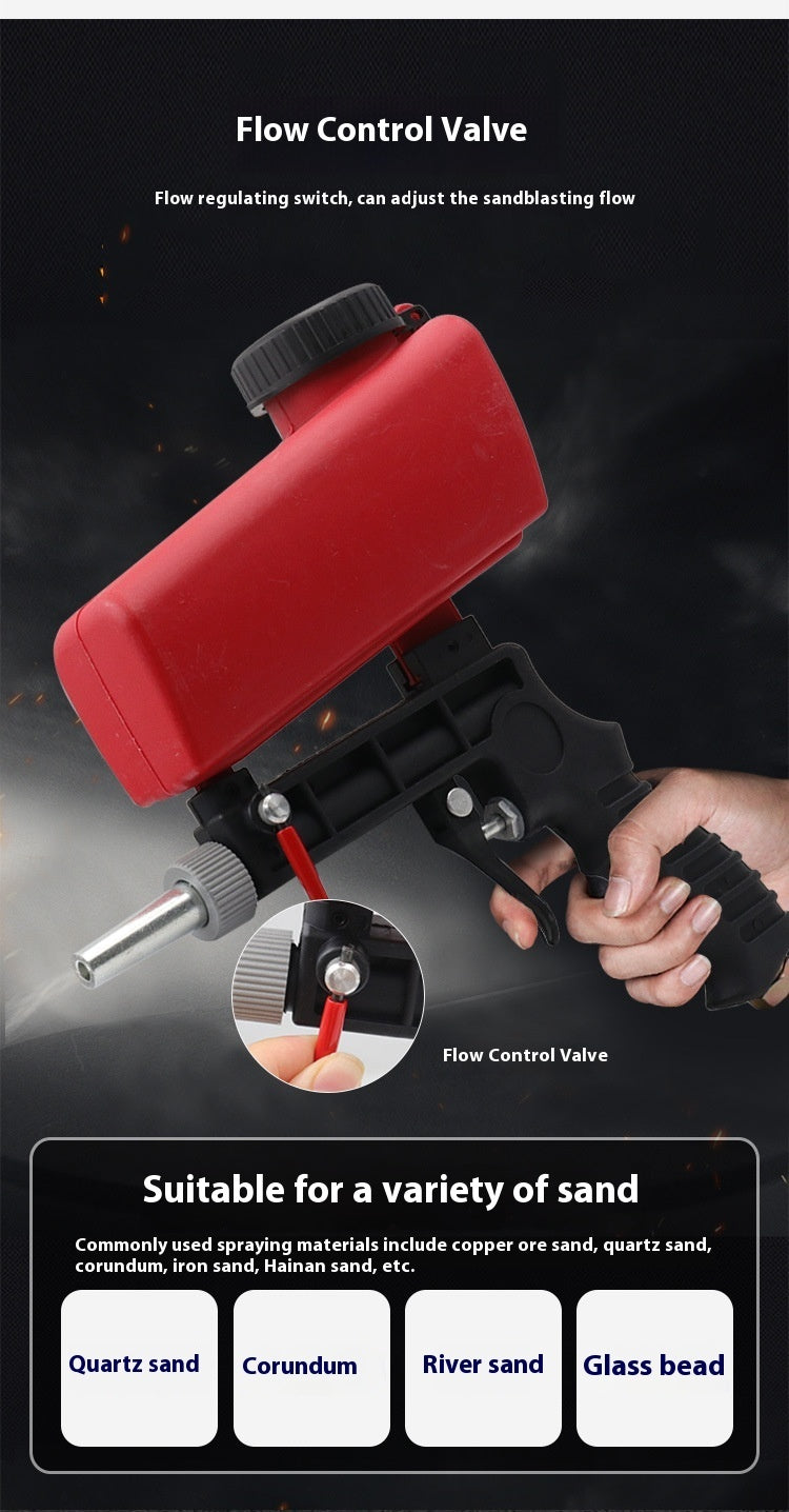 Portable Pneumatic Sand-blasting Gun Small Handheld