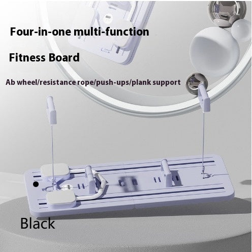 Multifunctional Fitness Board Flat Support Chest And Abdominal Muscle Equipment Household Abdominal Wheel