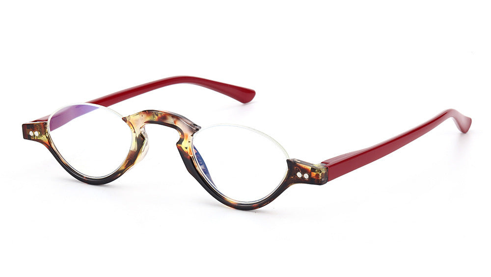 Anti-blue Light Lens Half Frame Reading Glasses High-end New Fashion
