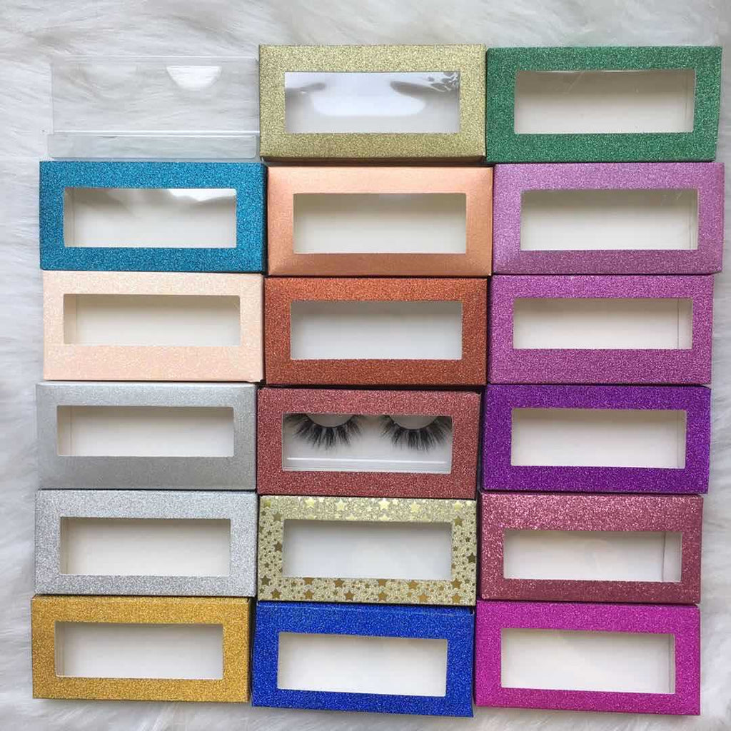 A Pair Of Rectangular False Eyelash Packaging Boxes