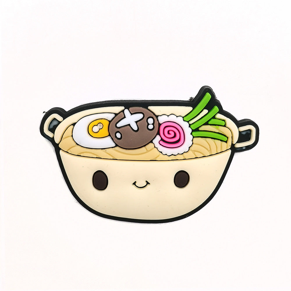 Cartoon Food Hole Shoes Shoe Ornament Shoe Buckle PVC Eva Sandals Decorative Accessories