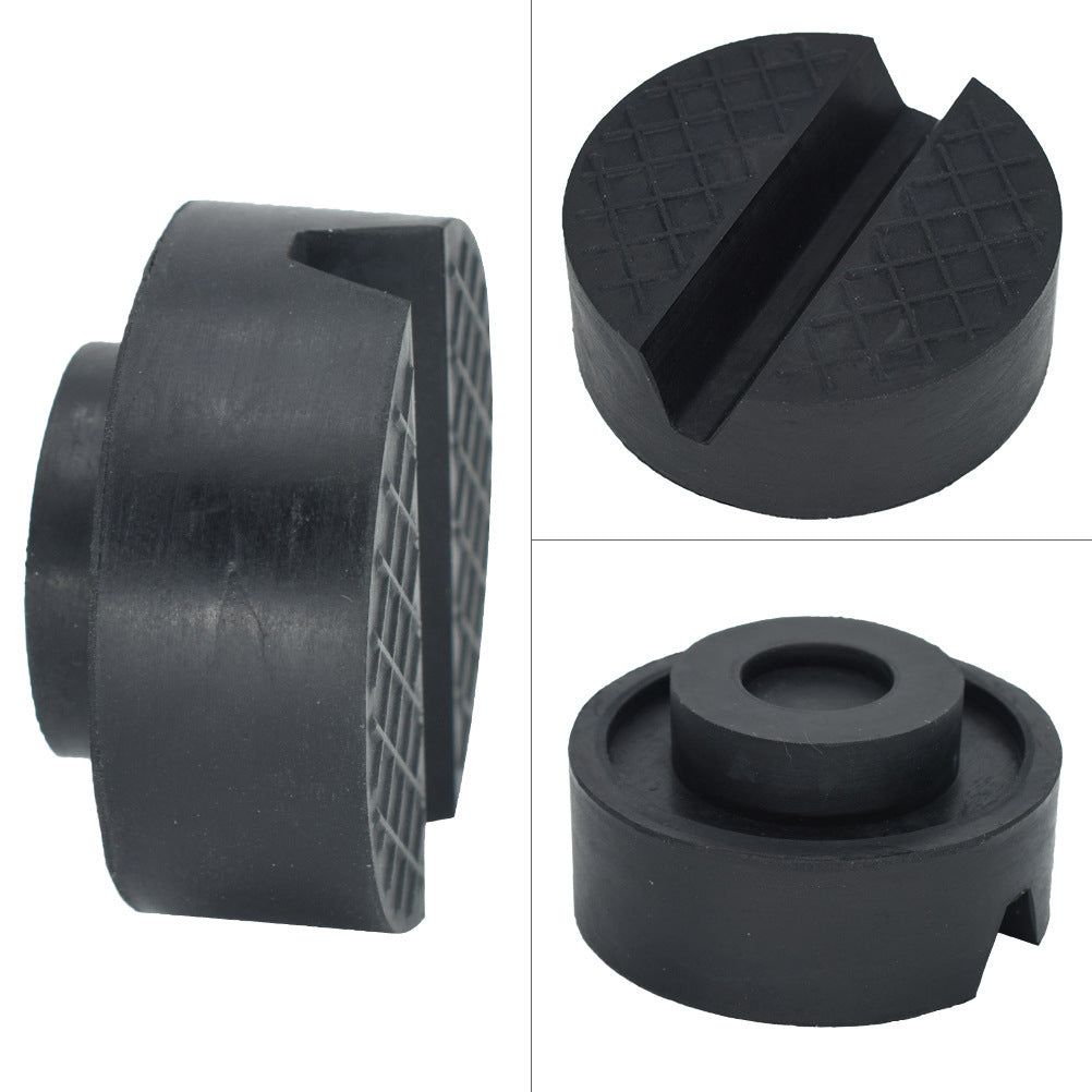 Black Rubber Pad Slotted Floor Jack Pad Frame Rail Adapter