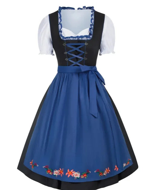 Fashion Short Sleeve Lace Up Dress