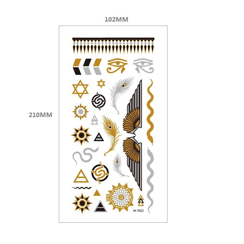 Gliding Tattoo Sticker Water Transfer Waterproof Tattoo Sticker