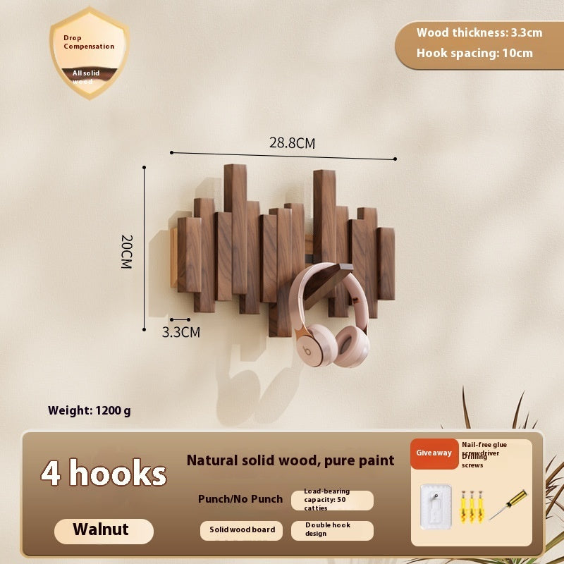 Wooden Piano Keys Clothes Rack Wall Hanging