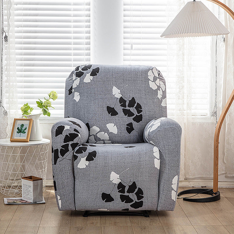 Stretch Printed Fabric All Inclusive Recliner Cover Single Seat