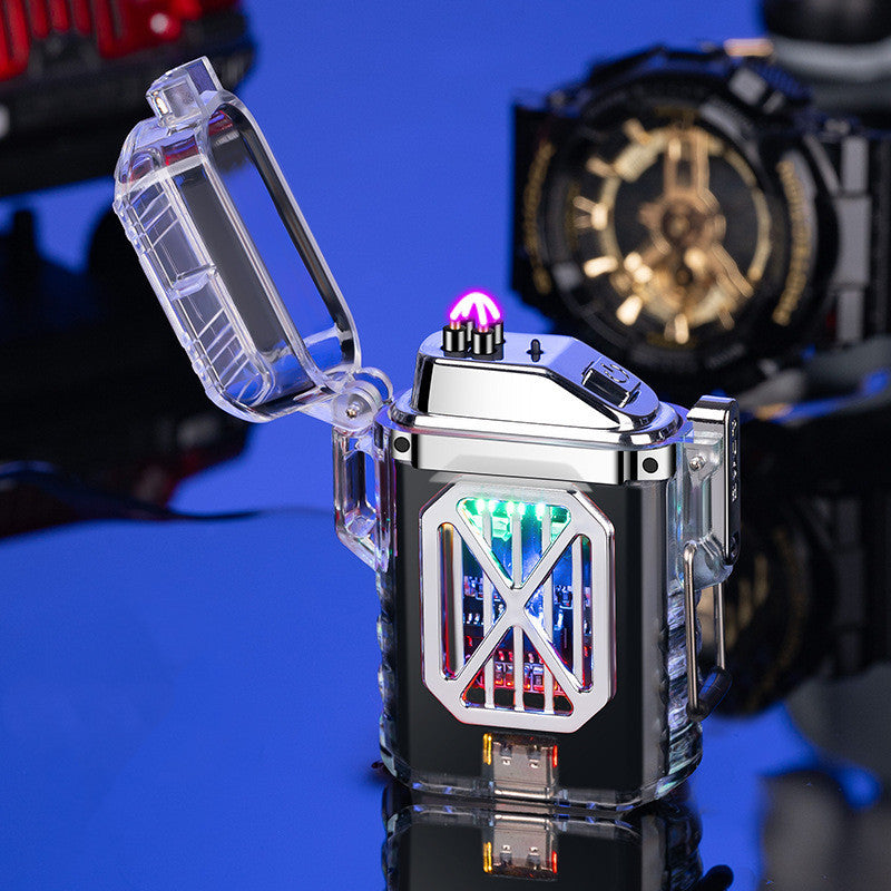 Transparent Shell Electronic Pulse Charging Lighter