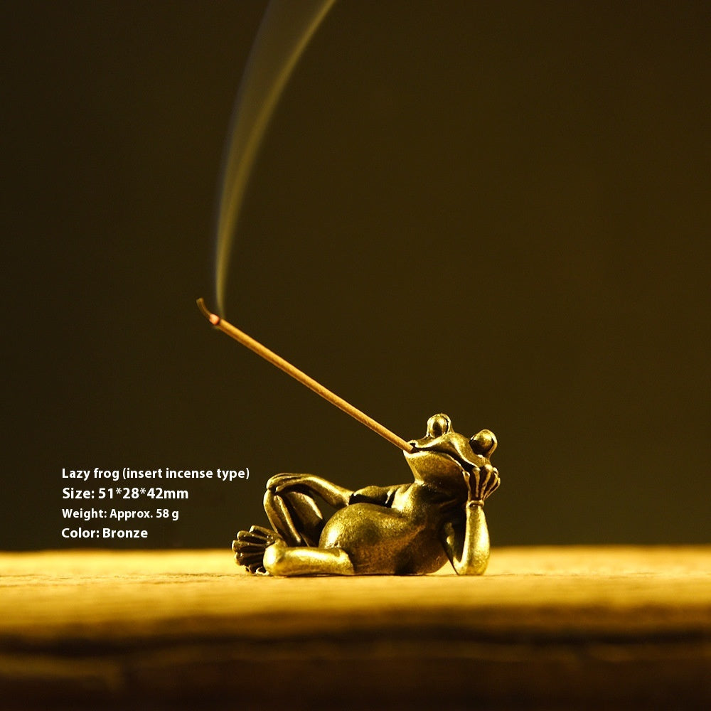 Retro Frog-shaped Ornaments Ornaments Bronze