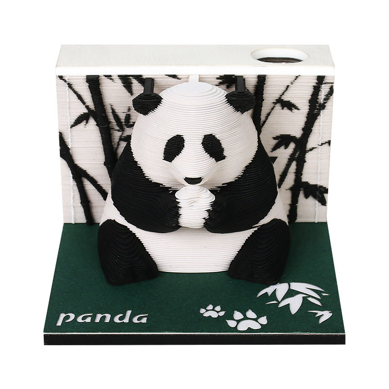 Creative Gift Paper Carved Model 3D Memo