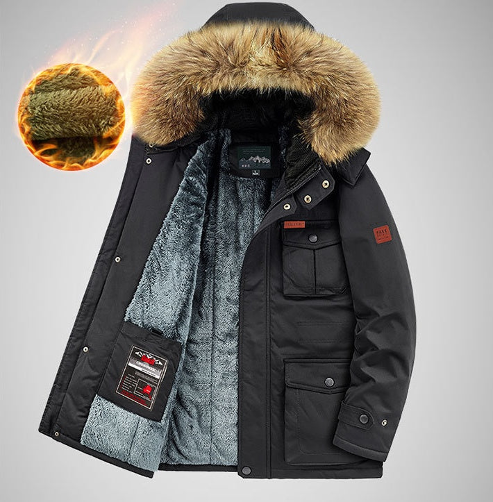 Loose Plus Size Multi Pocket Quilted Jacket