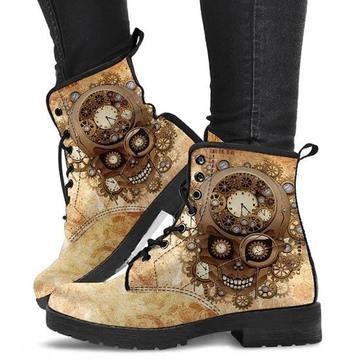 Large Size Printing Autumn Ladies High-top Martin Boots