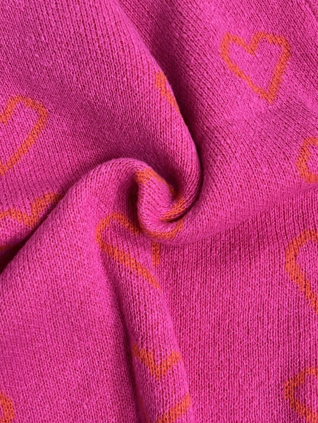 Foreign Trade Cross-border Hot Christmas Knitted Loose Heart-shaped Jacquard Sweater