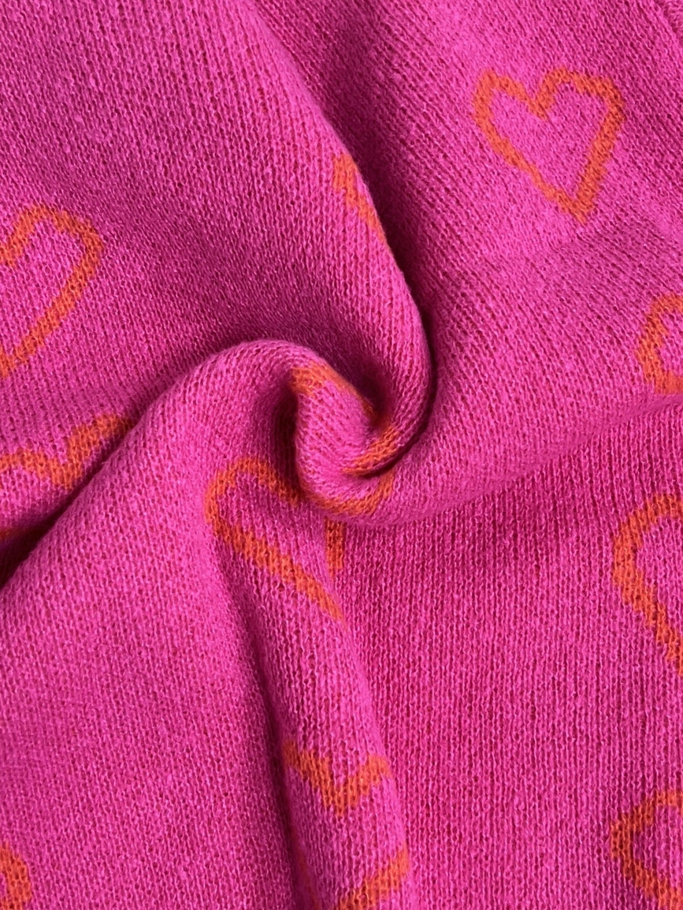 Foreign Trade Cross-border Hot Christmas Knitted Loose Heart-shaped Jacquard Sweater