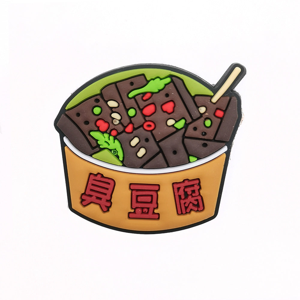 Cartoon Food Hole Shoes Shoe Ornament Shoe Buckle PVC Eva Sandals Decorative Accessories