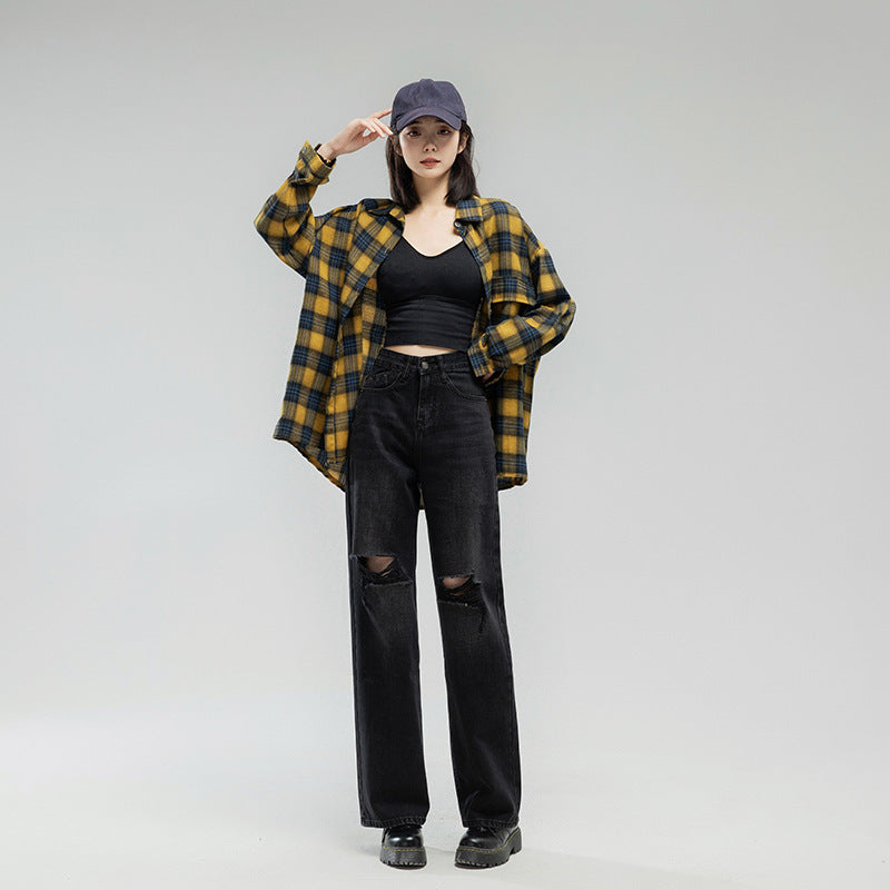 Women's Fashion Casual Loose Jeans