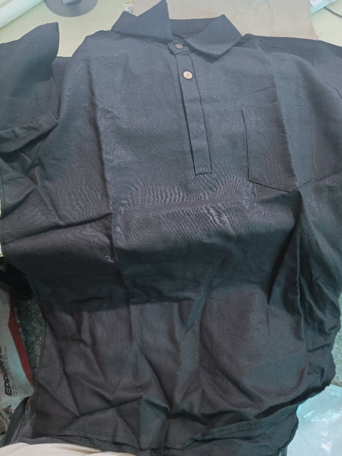 Pure Linen Casual Yarn-dyed Fabric Full Linen Shirt