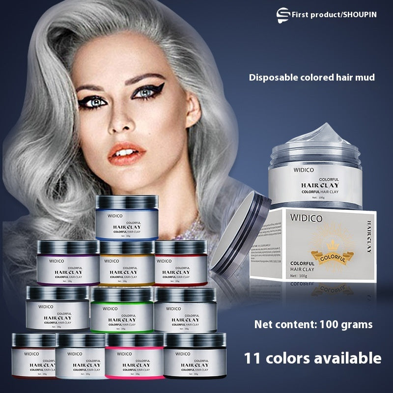 Disposable Color Hair Clay Pomade Shaping Lasting