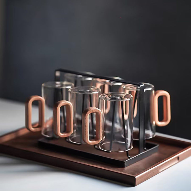 Household Borosilicate Glass Smoky Gray Water Cup