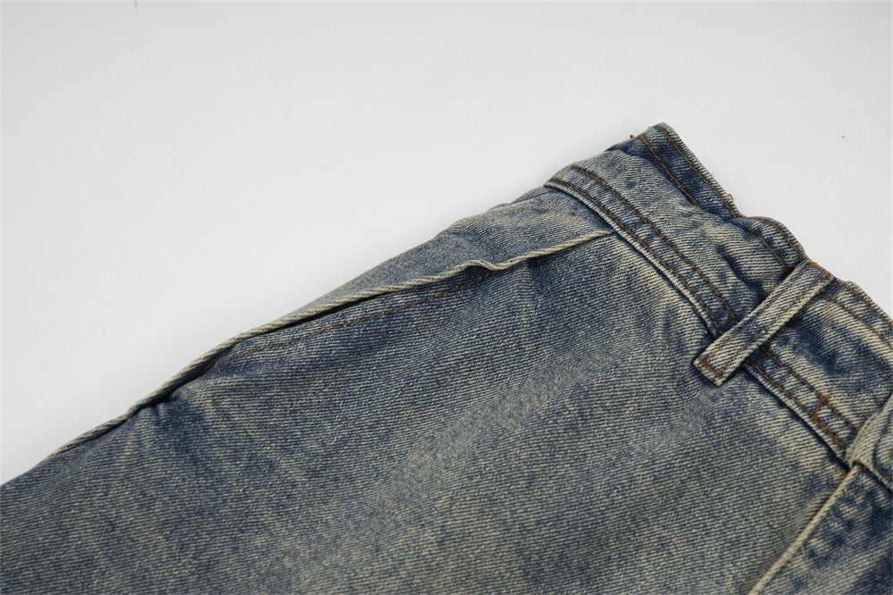 Fashion Men's Striped Straight-leg Trousers