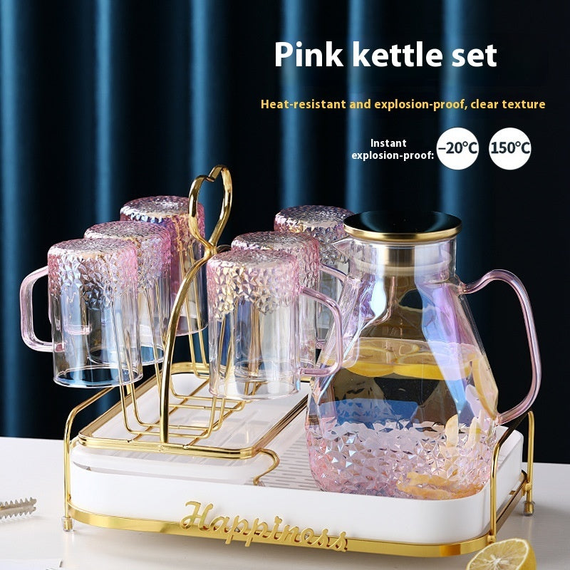 Household Thick Glass Cold Water Pot Set