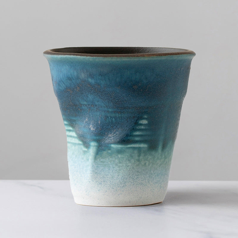 Irregular Ceramic Latte Retro Tea Water Cup