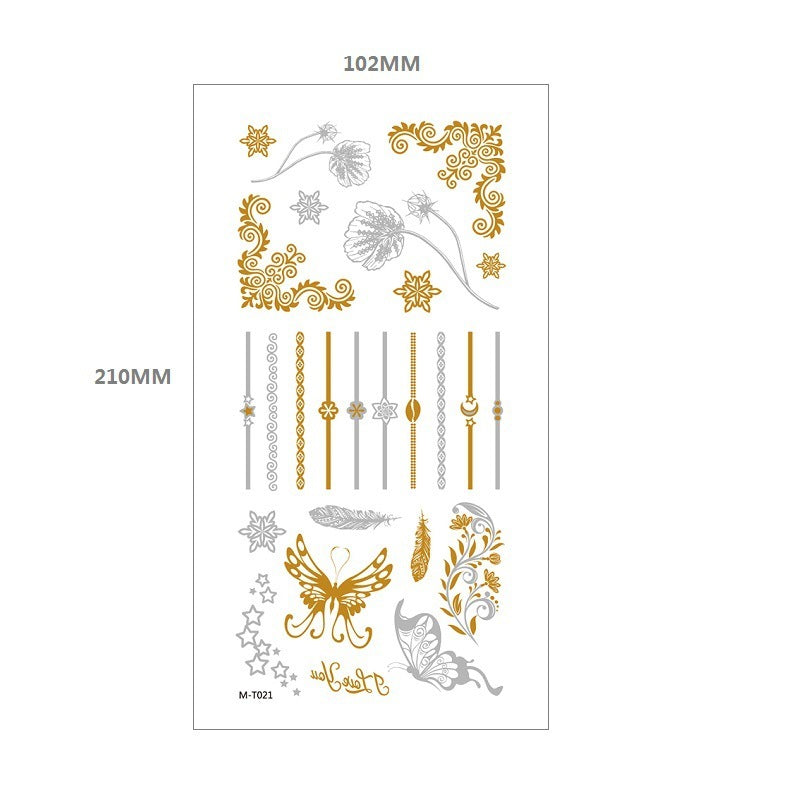 Gliding Tattoo Sticker Water Transfer Waterproof Tattoo Sticker