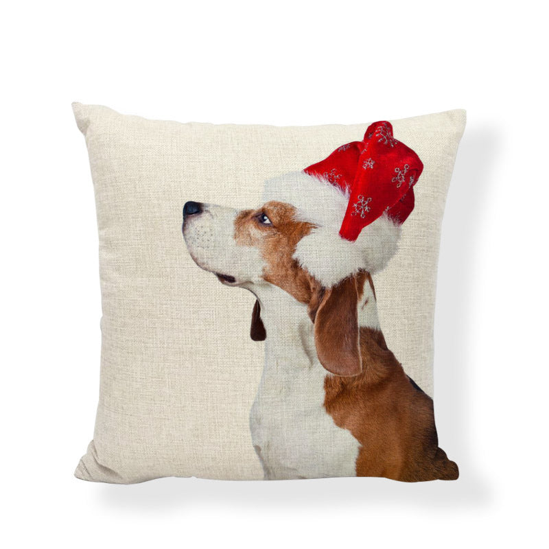 Linen Dog Cat Play Pillow Cover