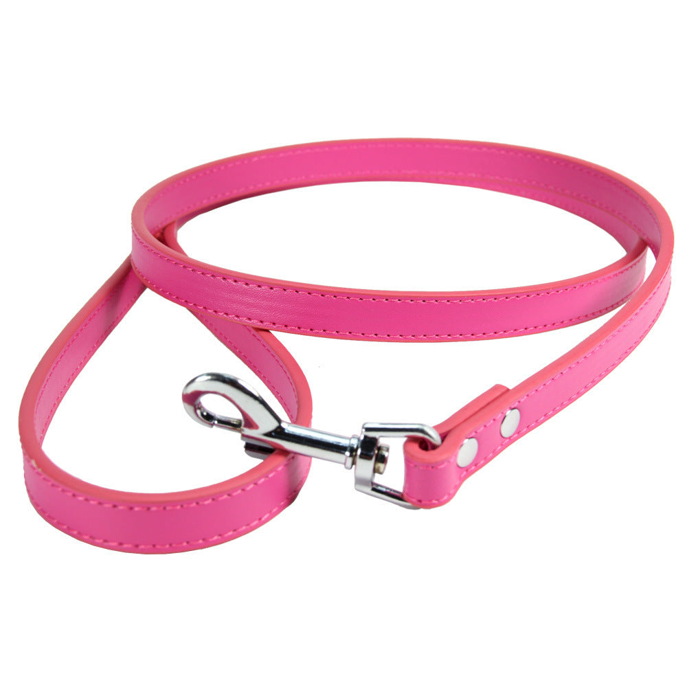 Pet Leash Cat PU Leather Dog Chain