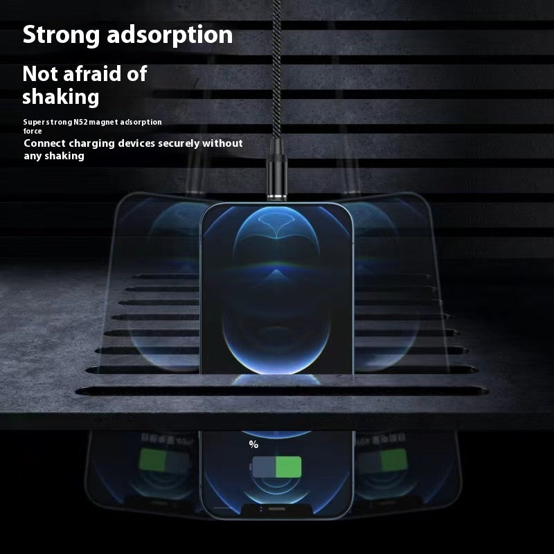 Magnetic Three-in-one Fast Charge Data Cable