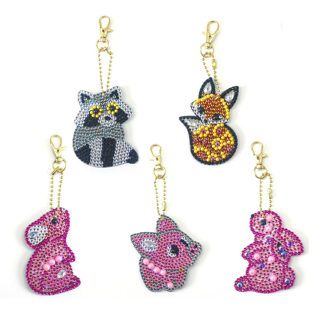 Diamond Painting Keychain Creative Children Cartoon Decorative Pendant