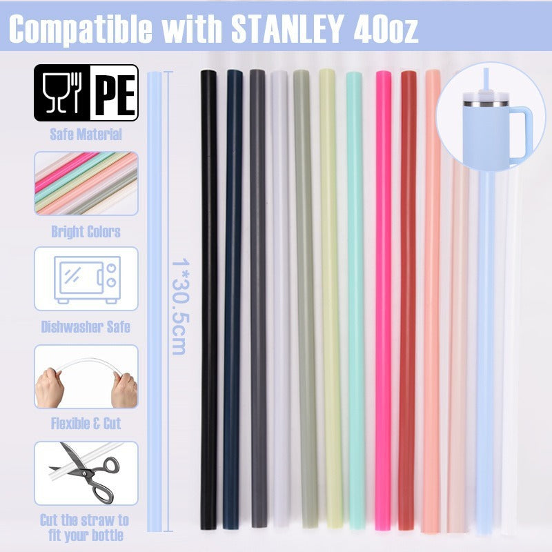 Cup Accessories Heat And Cold Insulation Large Ice Cup PE Straw