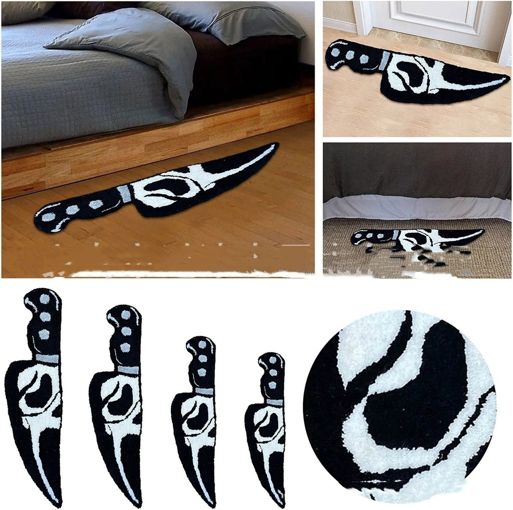 Knife-shaped Horrible Character Carpet