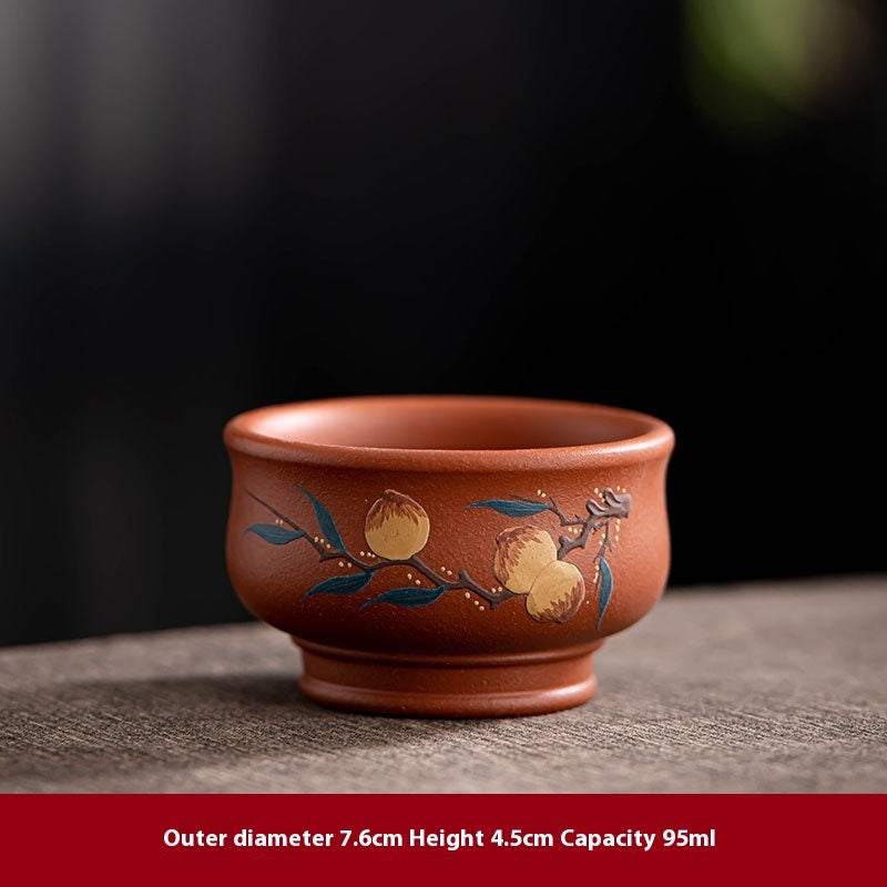 Yixing Purple Sand Pile Painting Personal Cup