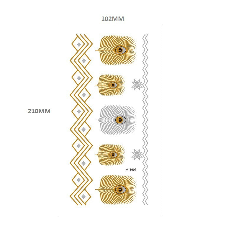 Gliding Tattoo Sticker Water Transfer Waterproof Tattoo Sticker