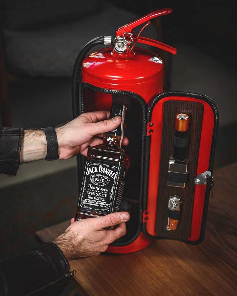 Fire Extinguisher Mini Bar Novelty Wine Storage Box Creative