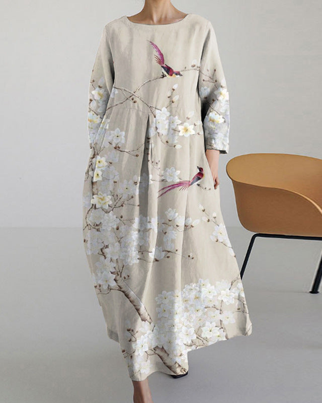 Women's Elegant Casual Printed Short Sleeve Dress