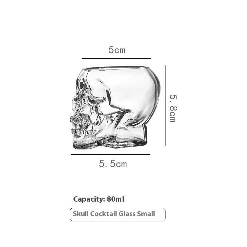 Skull Skull Glass Bottle Halloween Cup