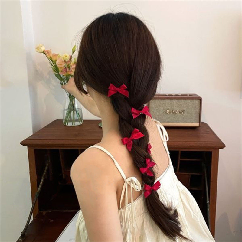 3cm Ribbon Bow Small Hairclip