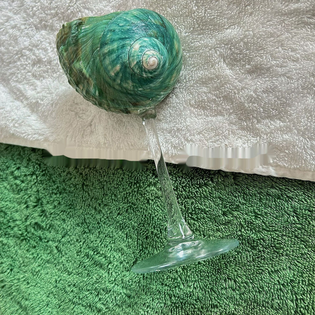 Ins Handmade Shell Conch Wine Glass Aromatherapy Dish