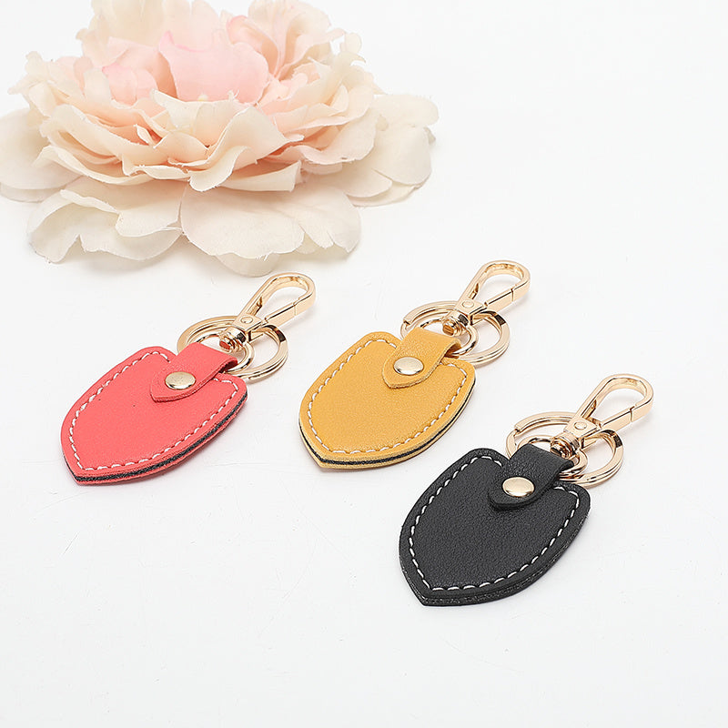 European And American Retro Double-layer Thick Leather Keychain