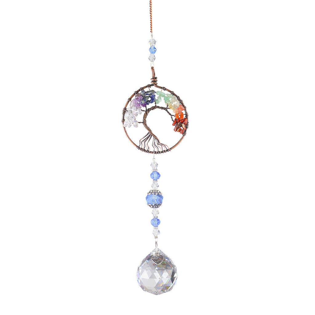 Tree Of Life Three-Piece Crystal Suncatcher Pendant