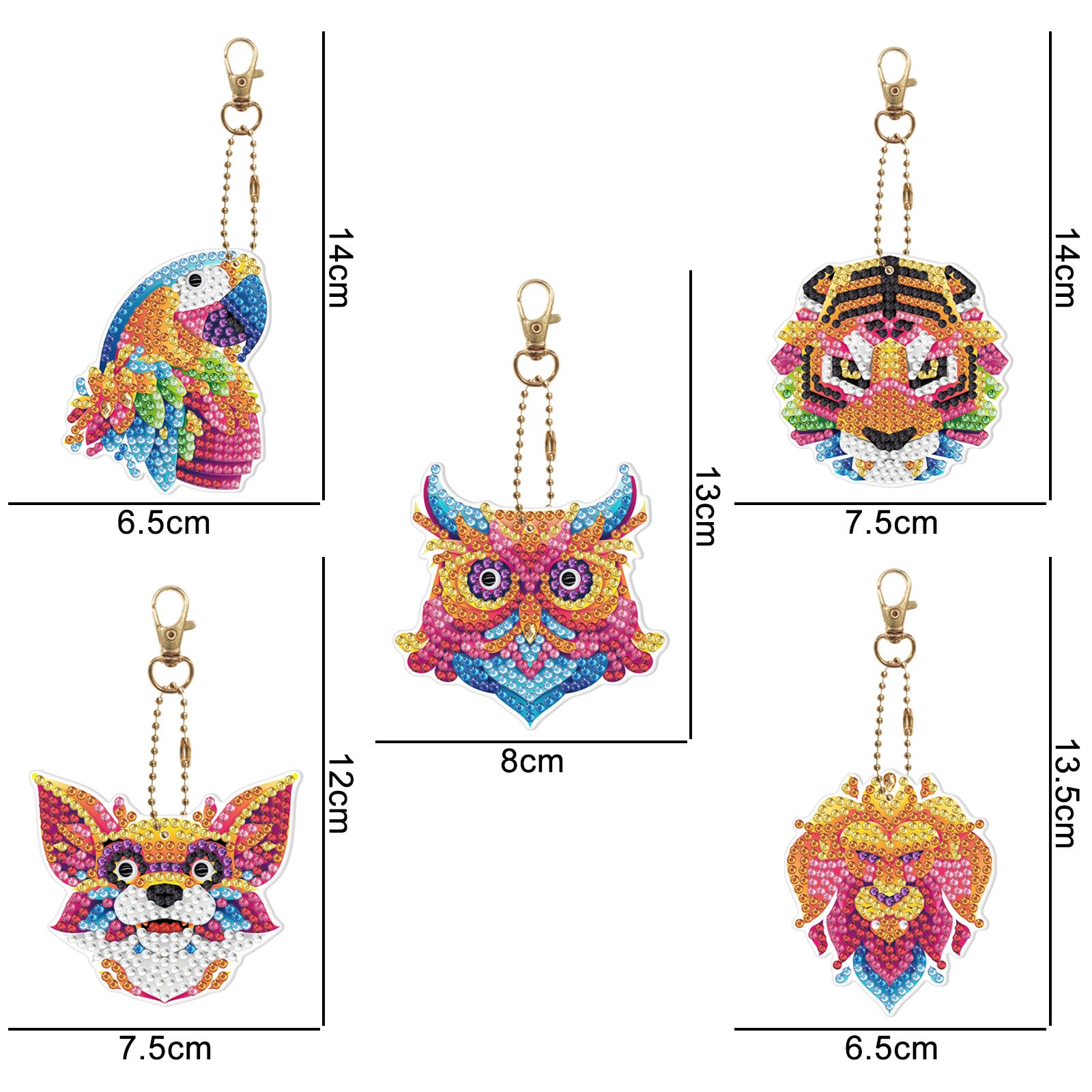 Diamond Painting Keychain Creative Children Cartoon Decorative Pendant