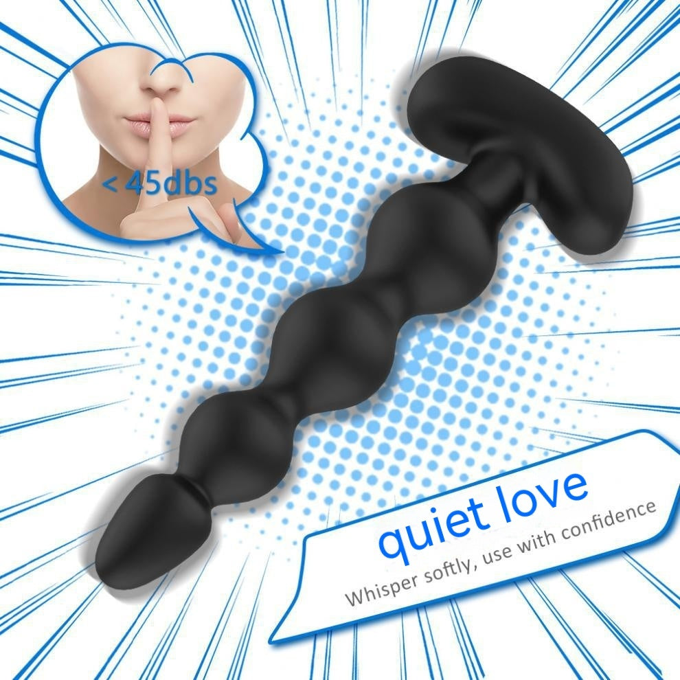 Wearing Back Court Vibration Pull Beads Butt Plug Remote Control Out Toys