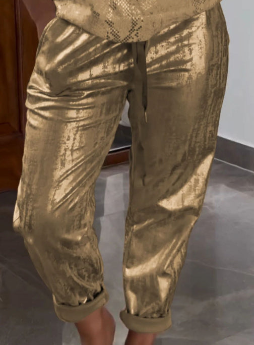 Evil Eye Bronzing Top And Trousers Suit