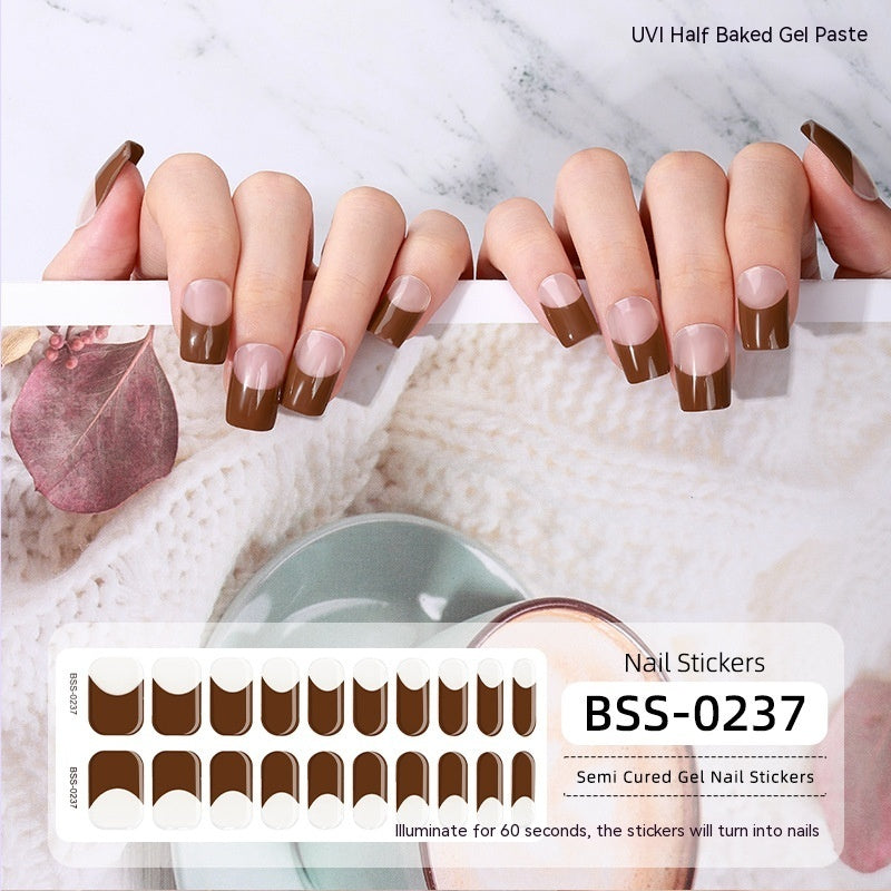 Gel Nail Art Sticker Semi-curing Gel