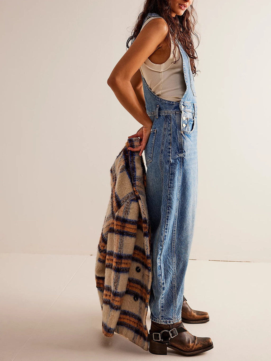 Casual Loose Denim Overalls