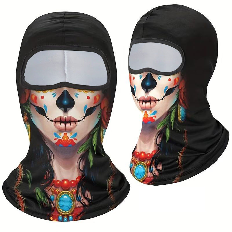 Riding Sun Block And Dustproof Hood Mask Funny Ice Feeling Breathable